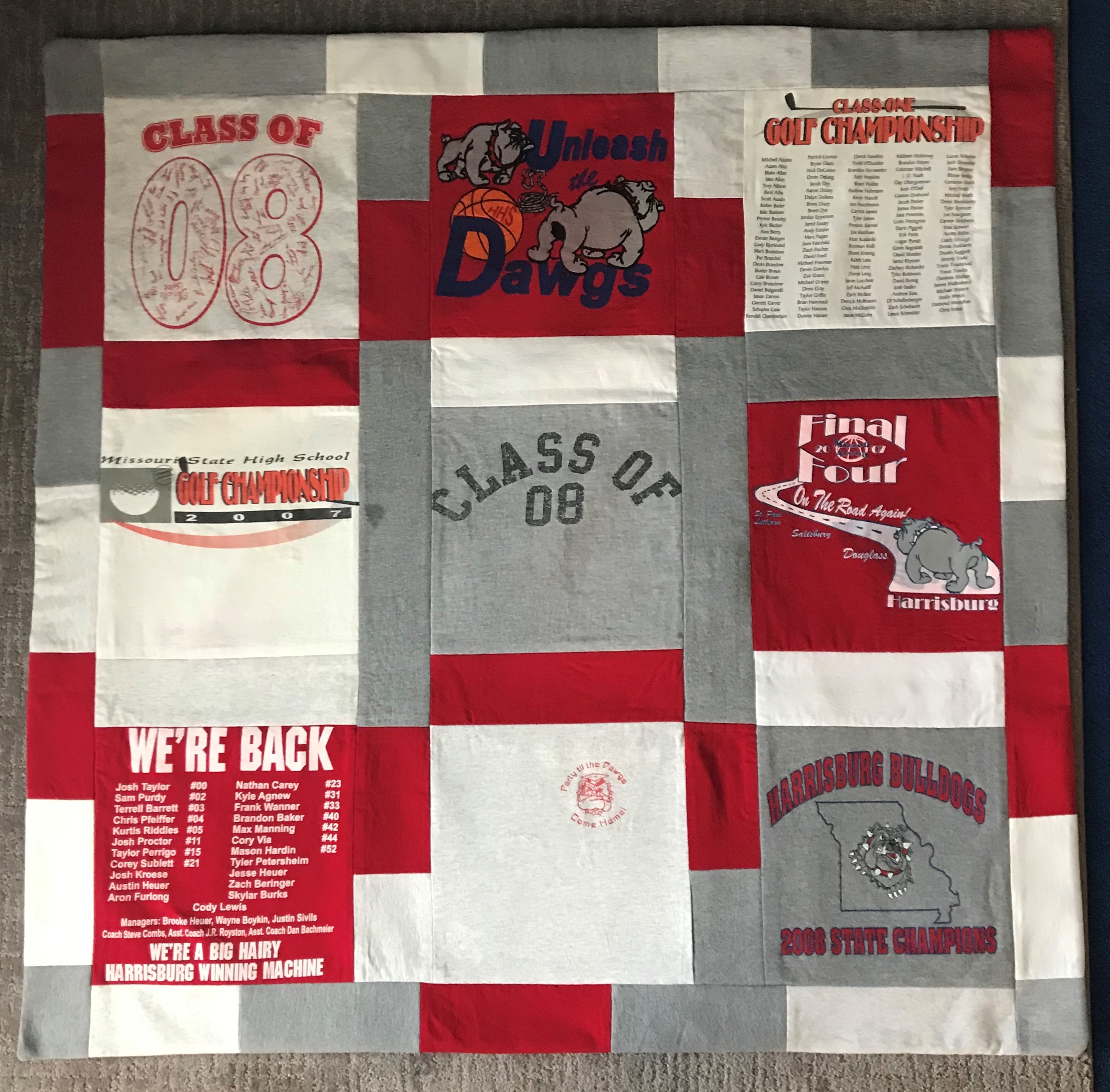 making a tshirt blanket